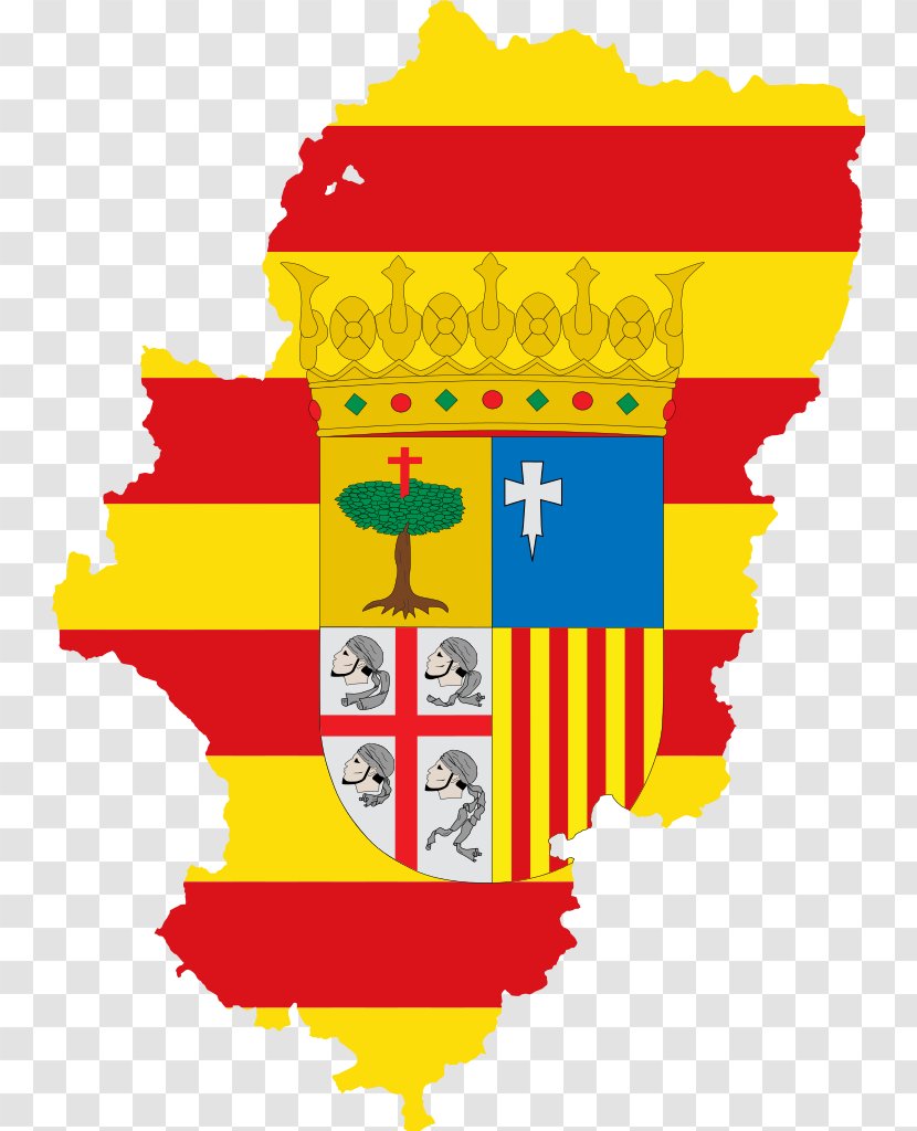 Aragonian Lippu Kingdom Of Aragon Flag Aragonese Language Transparent PNG