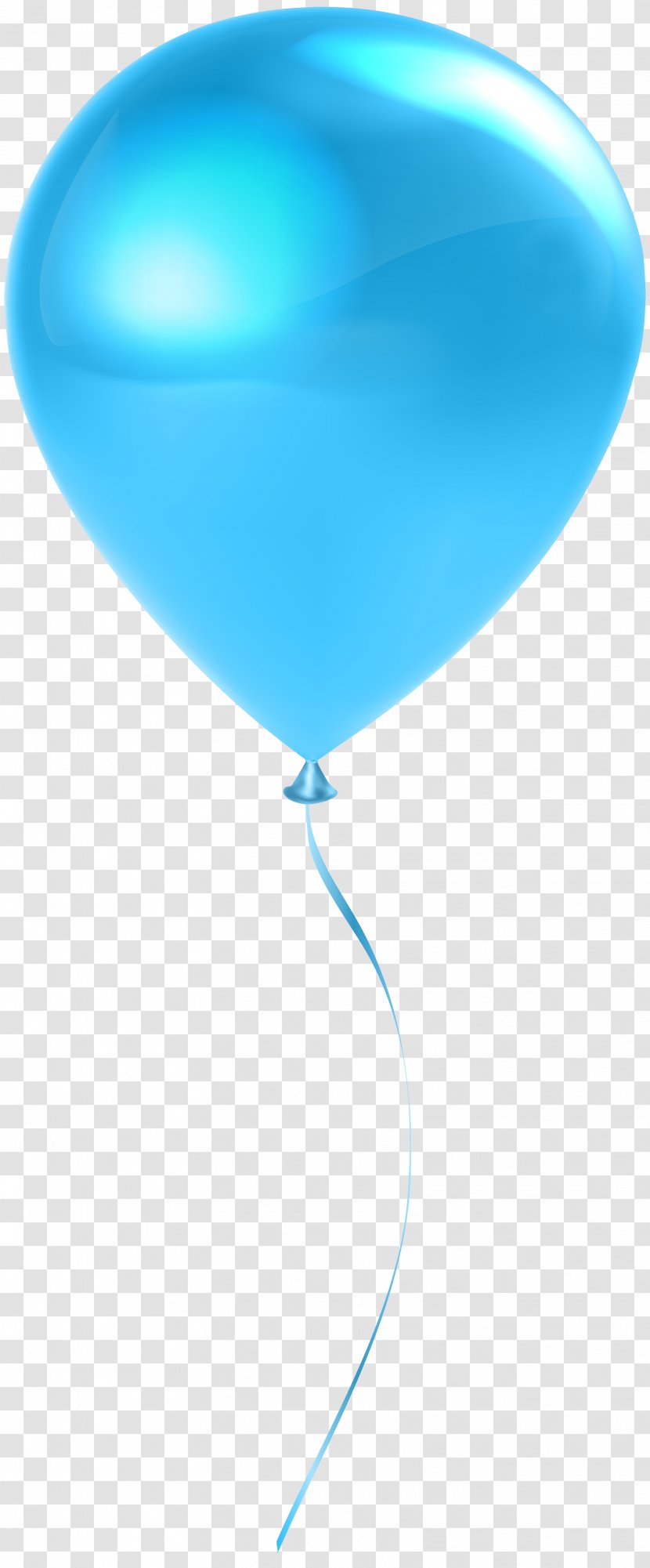 Blue Sky Balloon - Azure - Single Transparent Clip Art Transparent PNG