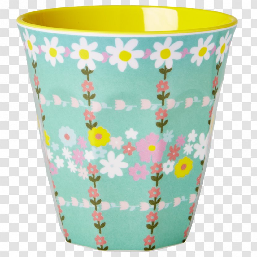 Melamine Cup Tableware Mug Plate - Flowerpot - Retro Sunbeams With Yellow Stripes Transparent PNG