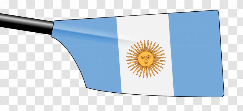 Rowing Oar Flag Of Argentina - Team Transparent PNG