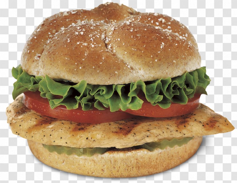 Chicken Sandwich Club Fast Food Nugget Barbecue - Eating Transparent PNG