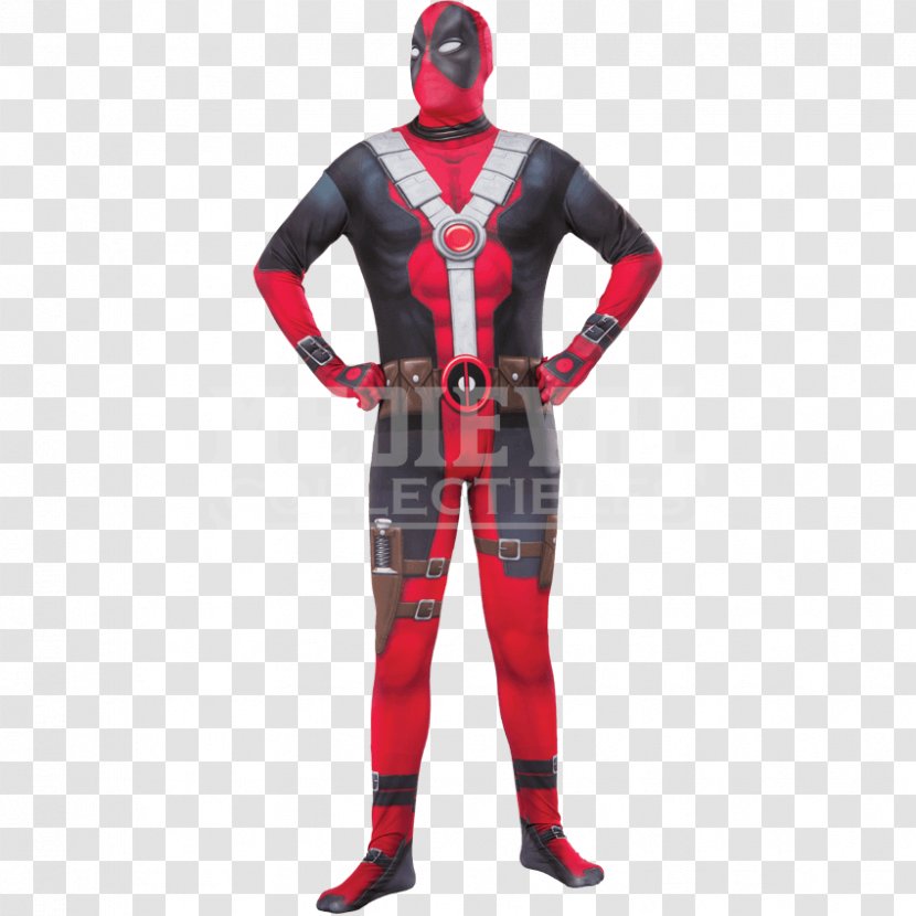 Deadpool Halloween Costume Suit BuyCostumes.com - Watercolor - Mask Transparent PNG