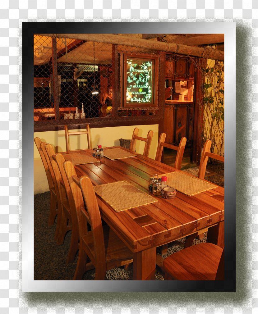 Dining Room Wood Stain Interior Design Services Log Cabin - Italian Restaurant Transparent PNG