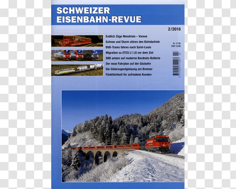 Schweizer Eisenbahn-Revue Transport Railroad Switzerland European Train Control System - 2018 Transparent PNG