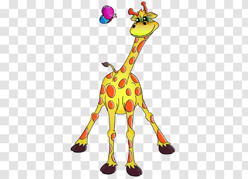 Baby Giraffes Cartoon Clip Art - Royaltyfree - Flamingo Transparent PNG