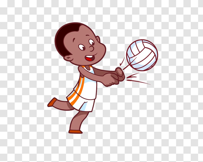Vector Graphics Clip Art Child Cartoon Illustration - Player - Volleyball Transparent PNG