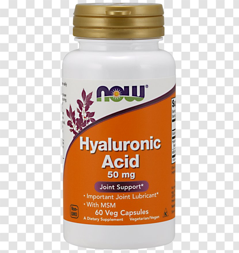 NOW Foods Bone Dietary Supplement Health - Capsule - Hyaluronic Acid Transparent PNG