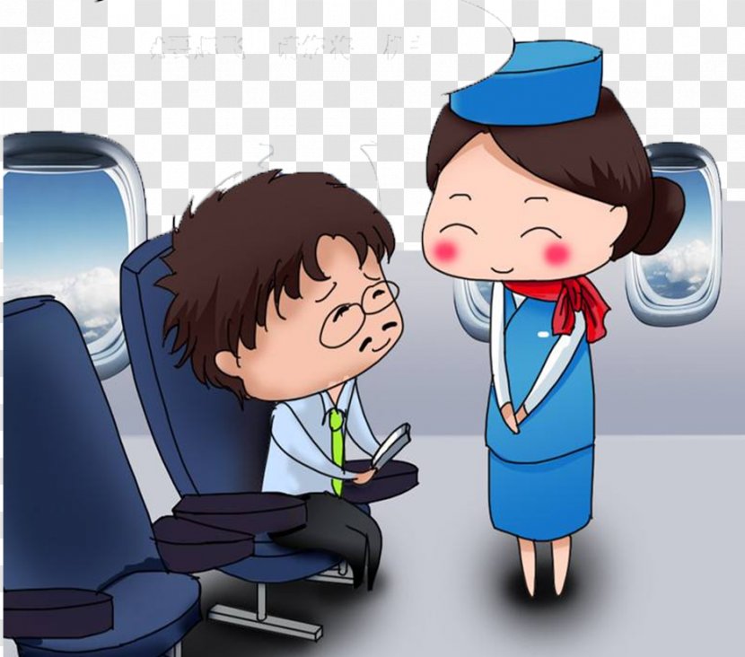 Airplane Mode Civil Aviation Administration Of China Flight Attendant Airline Meal - Frame - Cabin People Transparent PNG