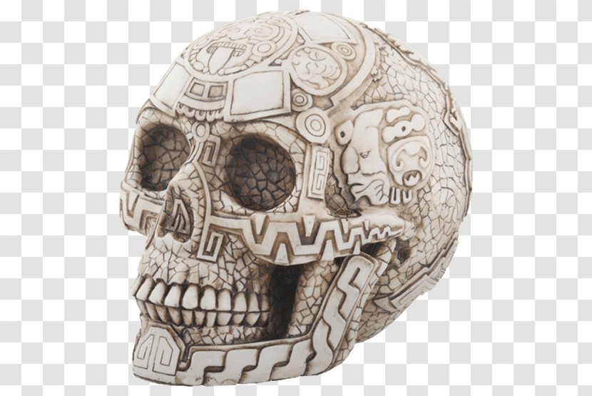 Skull Calavera Figurine Sculpture The Evolution Store - Human - Aztec Transparent PNG