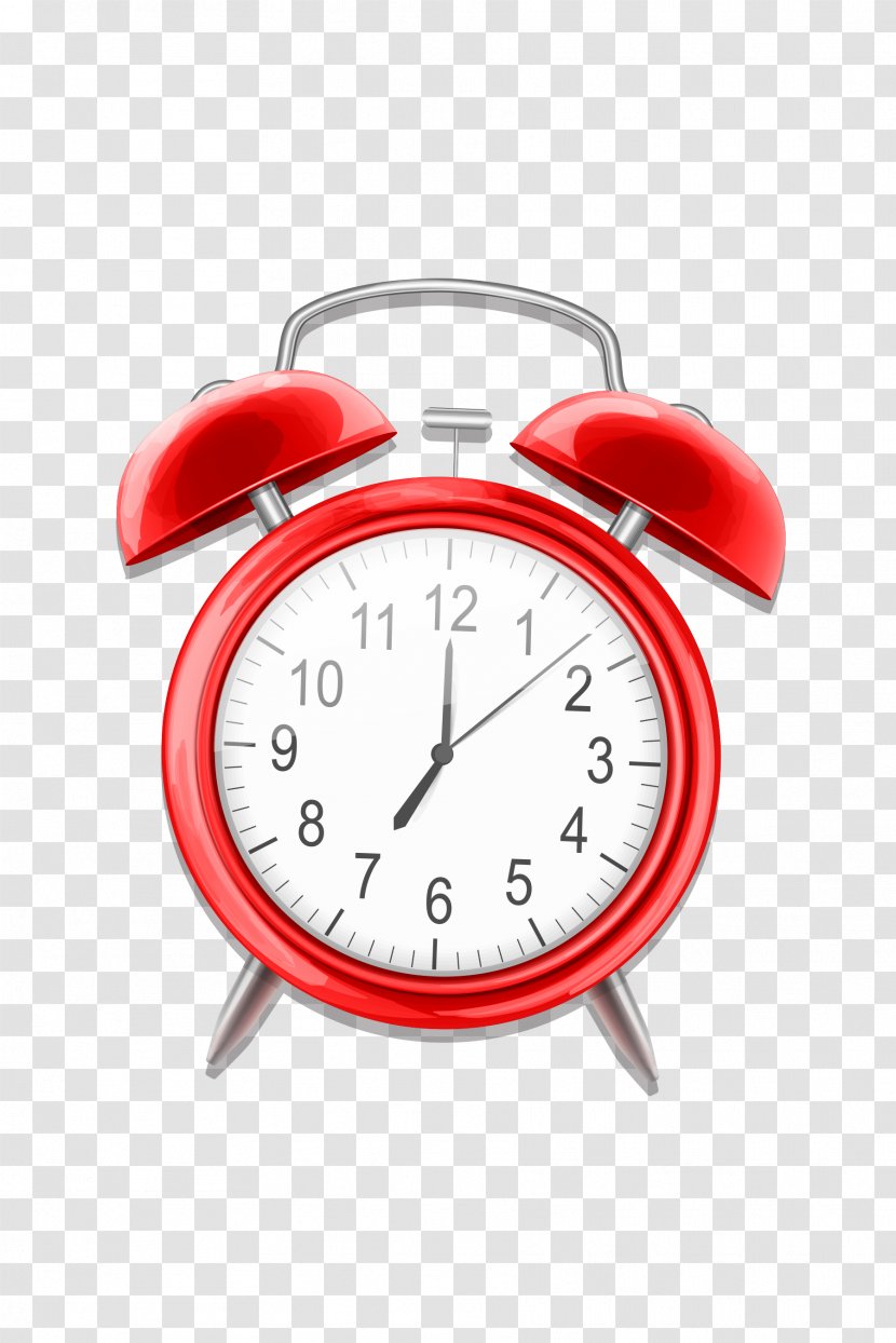 Alarm Clock Watch - Red Transparent PNG