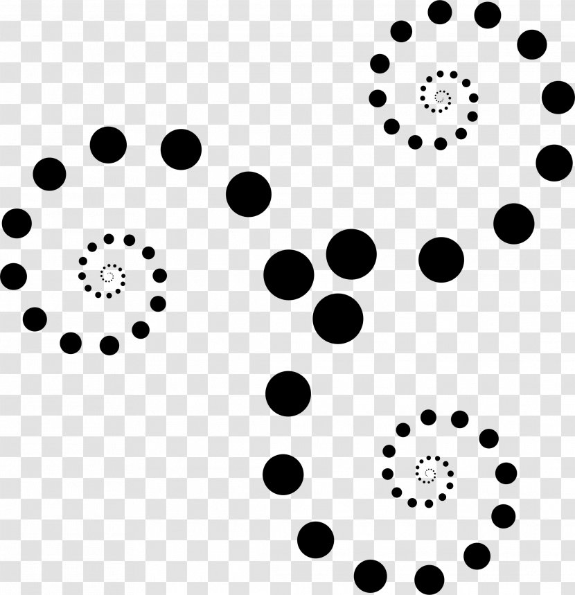 Logo Point Circle - Black - Circular Geometry Transparent PNG