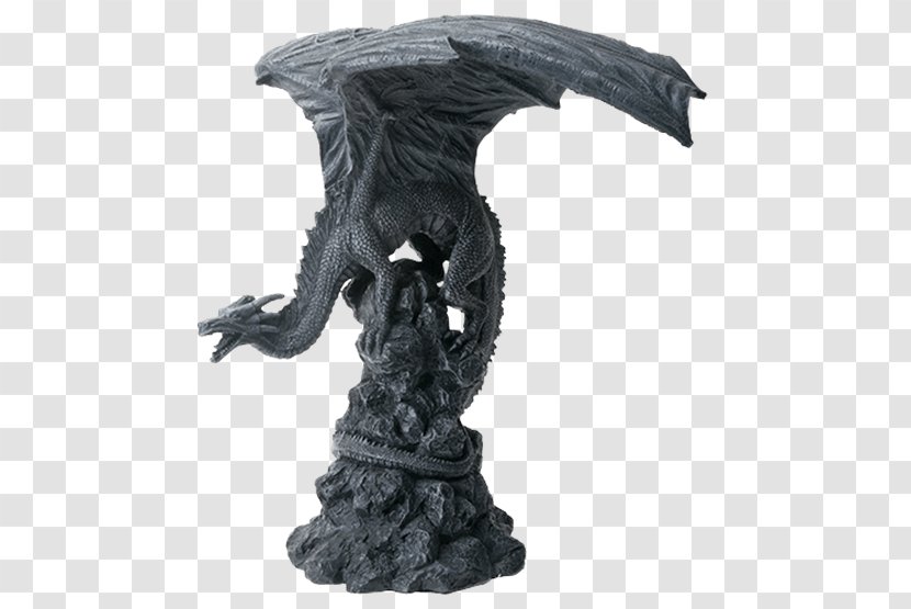The Dragon Fantasy Sculpture Figurine - Statue - Stone Transparent PNG