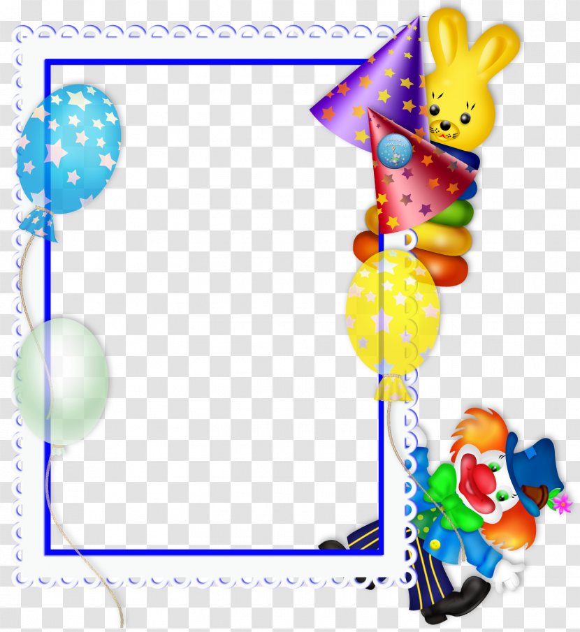 Picture Frame Birthday Party Clip Art - Cliparts Transparent PNG