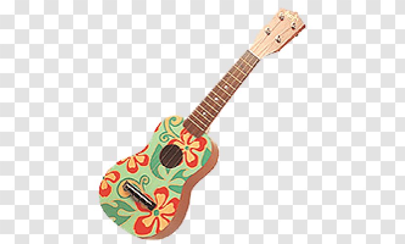 Guitar Cartoon - Ukulele - Folk Instrument Acousticelectric Transparent PNG
