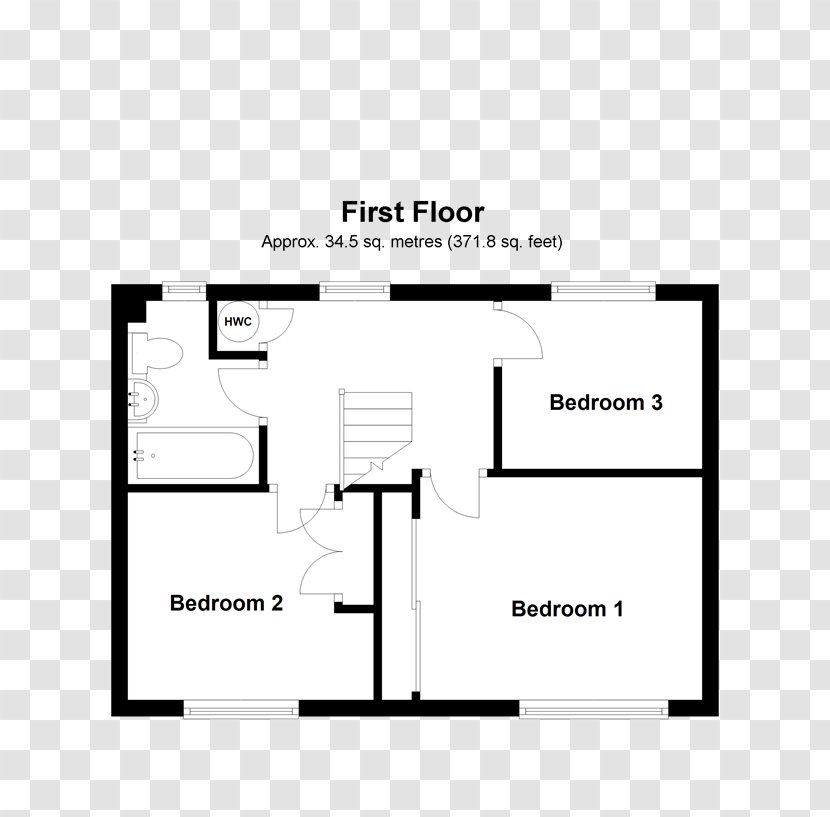 Bedroom Floor Plan House Window - Walsall Transparent PNG
