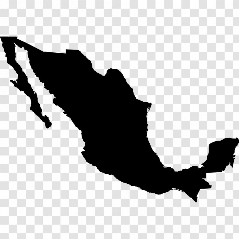 Mexico Vector Map Blank - National Symbols Of Transparent PNG