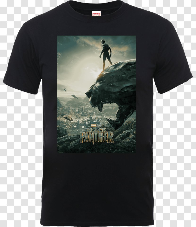 T-shirt Black Panther Marvel Cinematic Universe Clothing - Shirt Transparent PNG