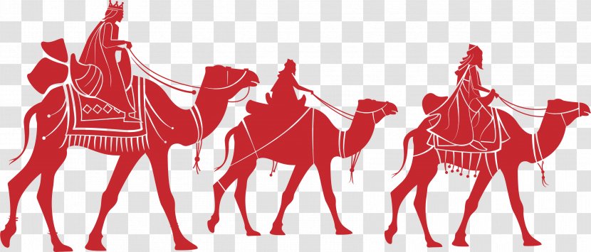 Epiphany Rosca De Reyes Euclidean Vector - Biblical Magi - Camel Transparent PNG