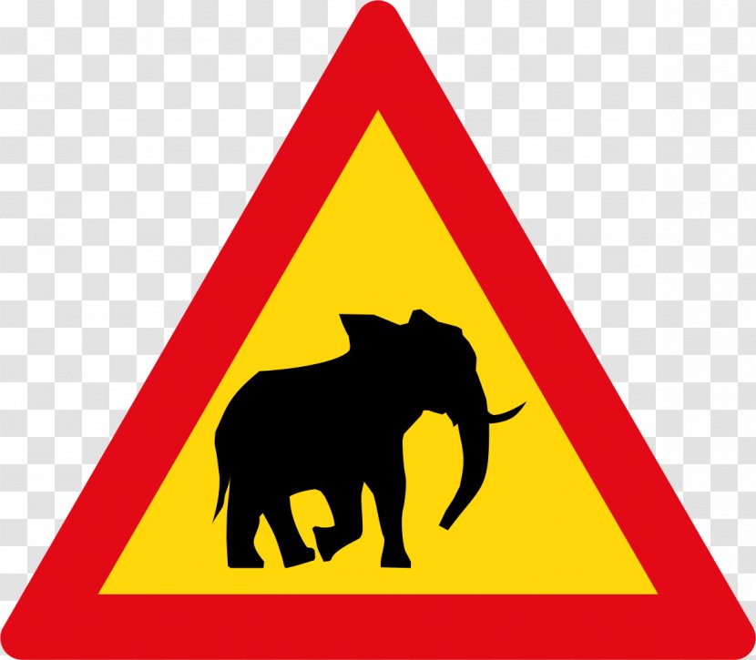 Namibia Traffic Sign Warning Road - Triangle - Countries Clipart Transparent PNG