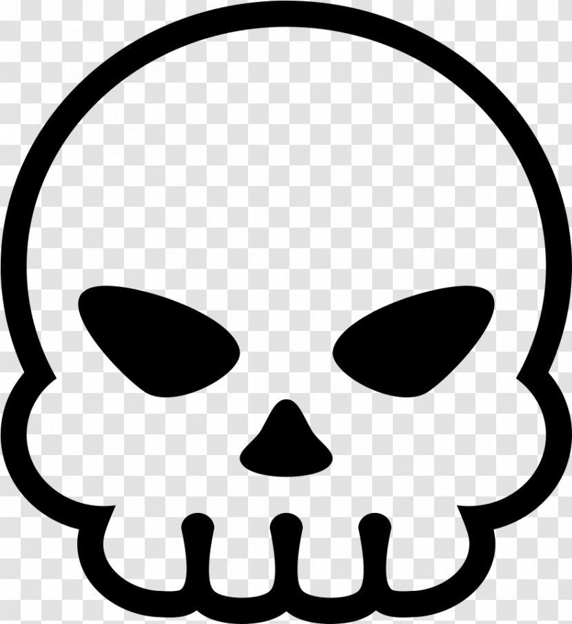 Day Of The Dead Skull - Line Art - Automotive Decal Bone Transparent PNG