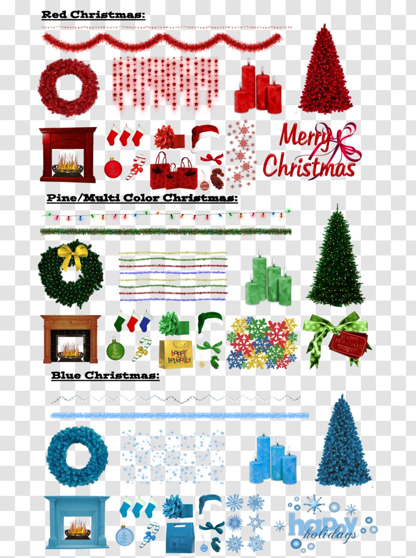 Christmas Tree Santa Claus Decoration Holiday - Creative Arts - Image Transparent PNG