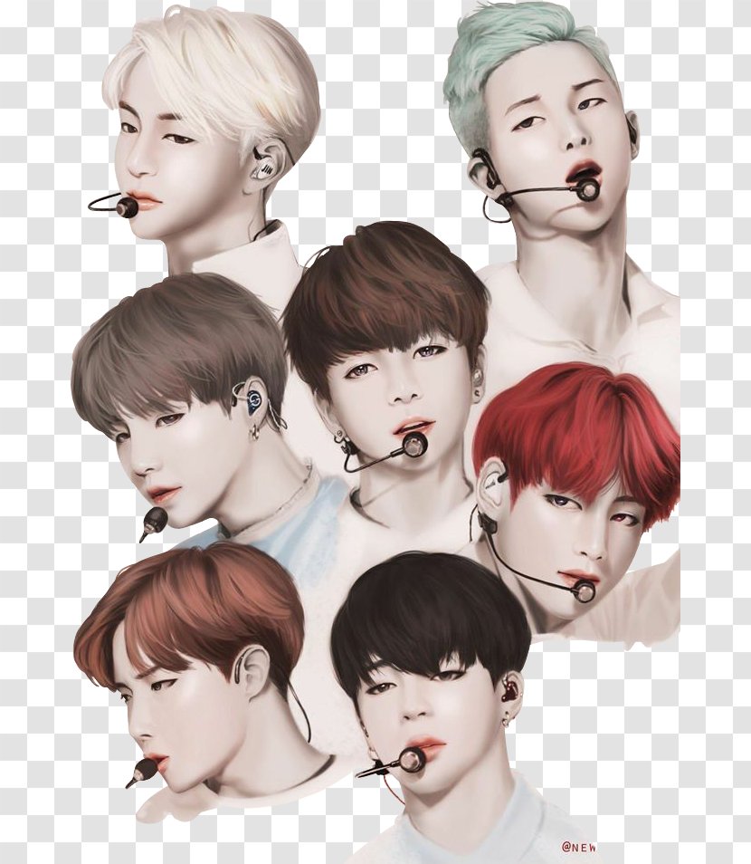 Jungkook RM BTS Fan Art - Cartoon Transparent PNG