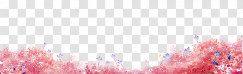 Pink Download Computer File - Vecteur - Flowers Background Transparent PNG