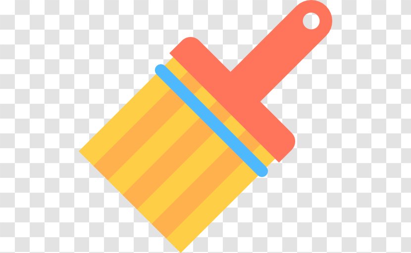 Painting Art Brush Tool - Yellow Transparent PNG