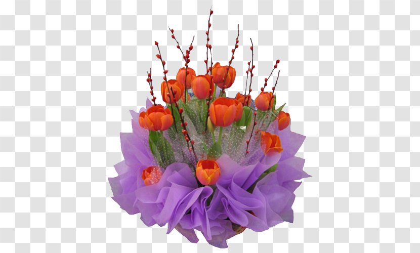 U9baeu82b1u5e97 Tulip Flower Blomsterbutikk U9001u82b1 - Orange Bouquet Transparent PNG