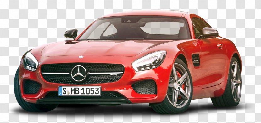 2016 Mercedes-Benz AMG GT Coupe SLS Sports Car - Compact - Mercedes Red Transparent PNG