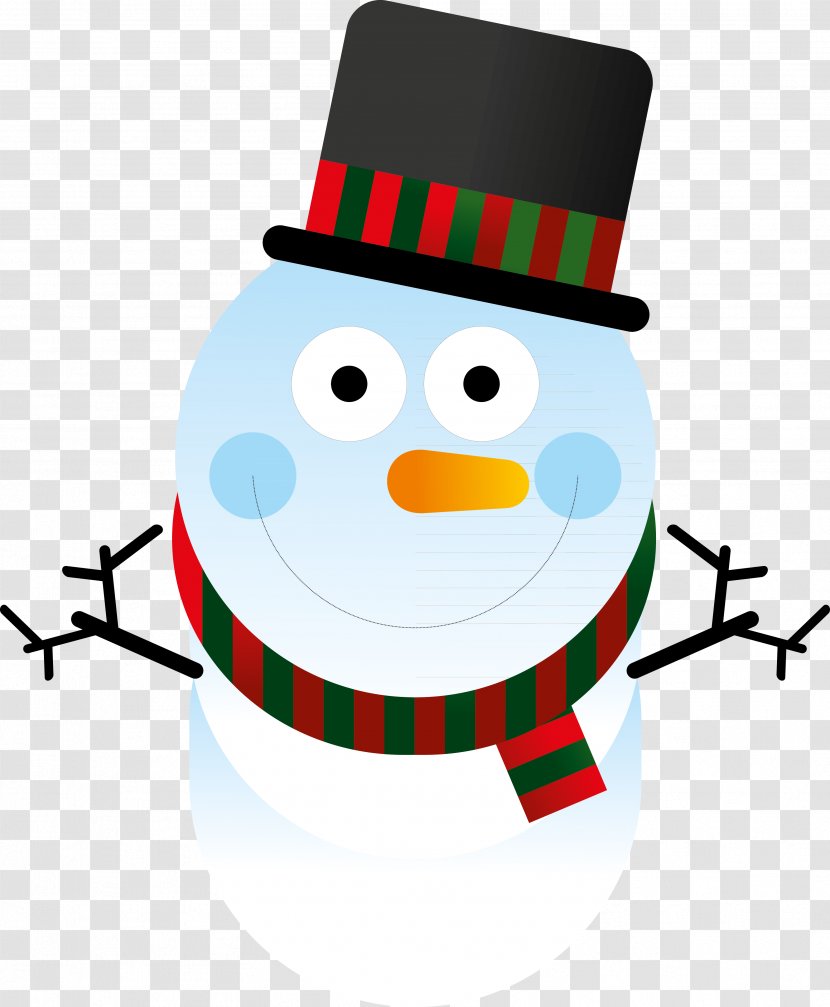 Christmas Snowman Character Beak Clip Art Transparent PNG