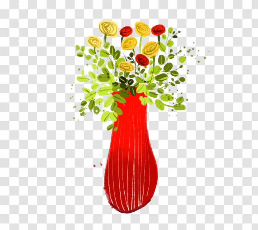 Wedding Invitation Floral Design Vase - Flower Transparent PNG
