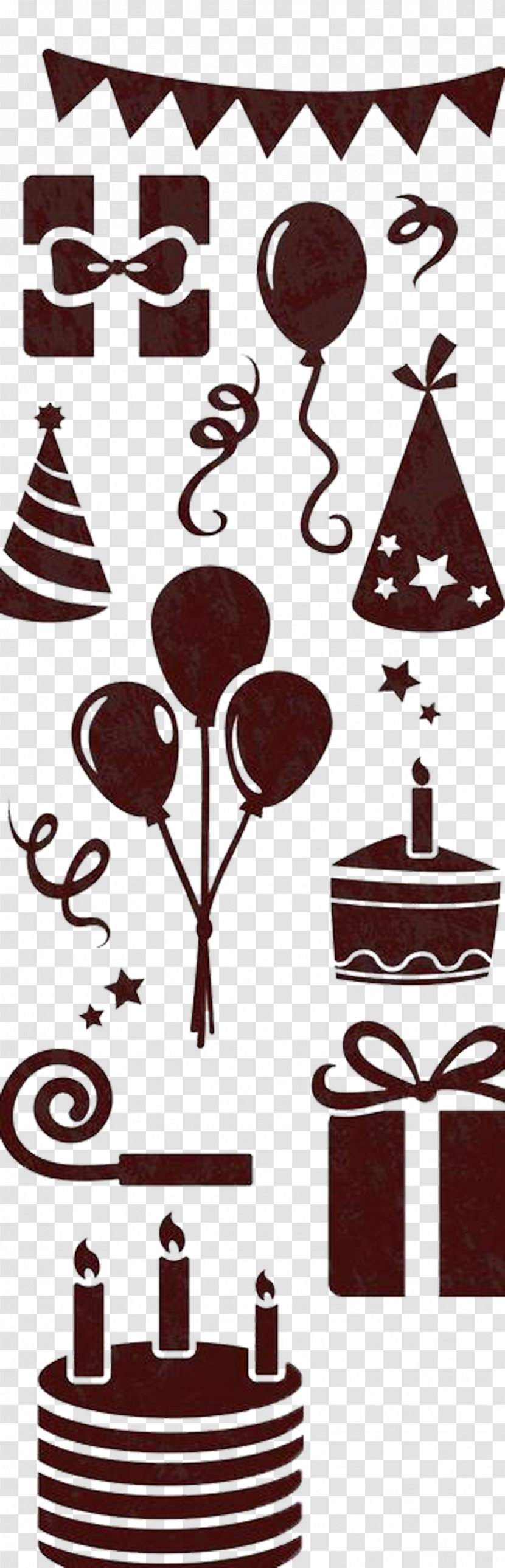 Birthday Cake Icon - Chocolate Decoration Picture Material Transparent PNG