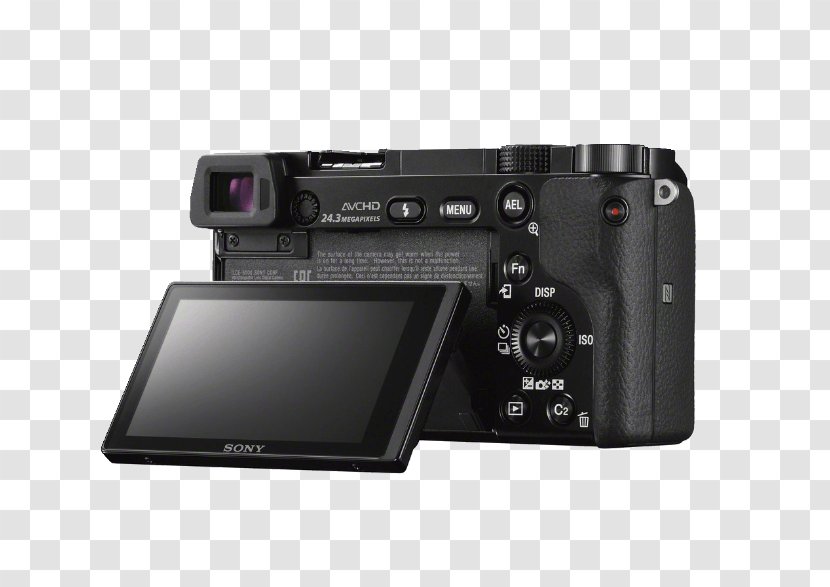 Sony α6000 Mirrorless Interchangeable-lens Camera Liquid-crystal Display Digital SLR 索尼 - Active Pixel Sensor - Lens Transparent PNG