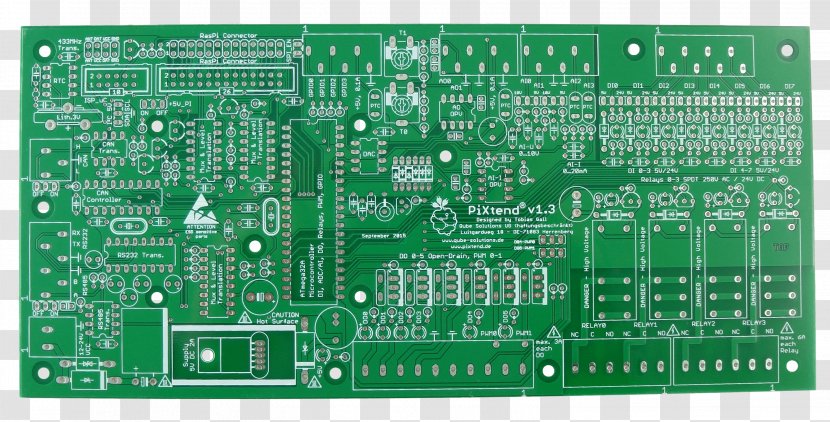 Printed Circuit Board Electronics Electrical Network Computer Hardware Programmable Logic Controllers - Motherboard - Pi Transparent PNG
