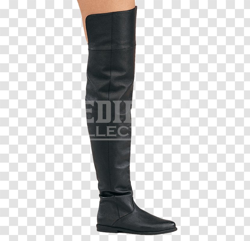 Riding Boot Knee Shoe Thigh-high Boots Equestrian - Cartoon - Lether Transparent PNG
