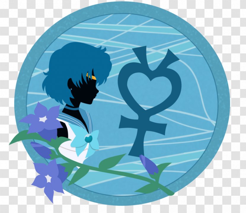 Sailor Mercury Moon Artist Senshi - Tattoo Transparent PNG