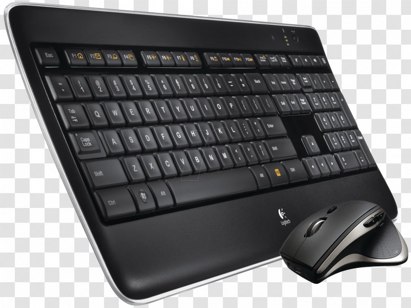 Computer Keyboard Mouse Wireless Logitech Illuminated K800 Transparent PNG