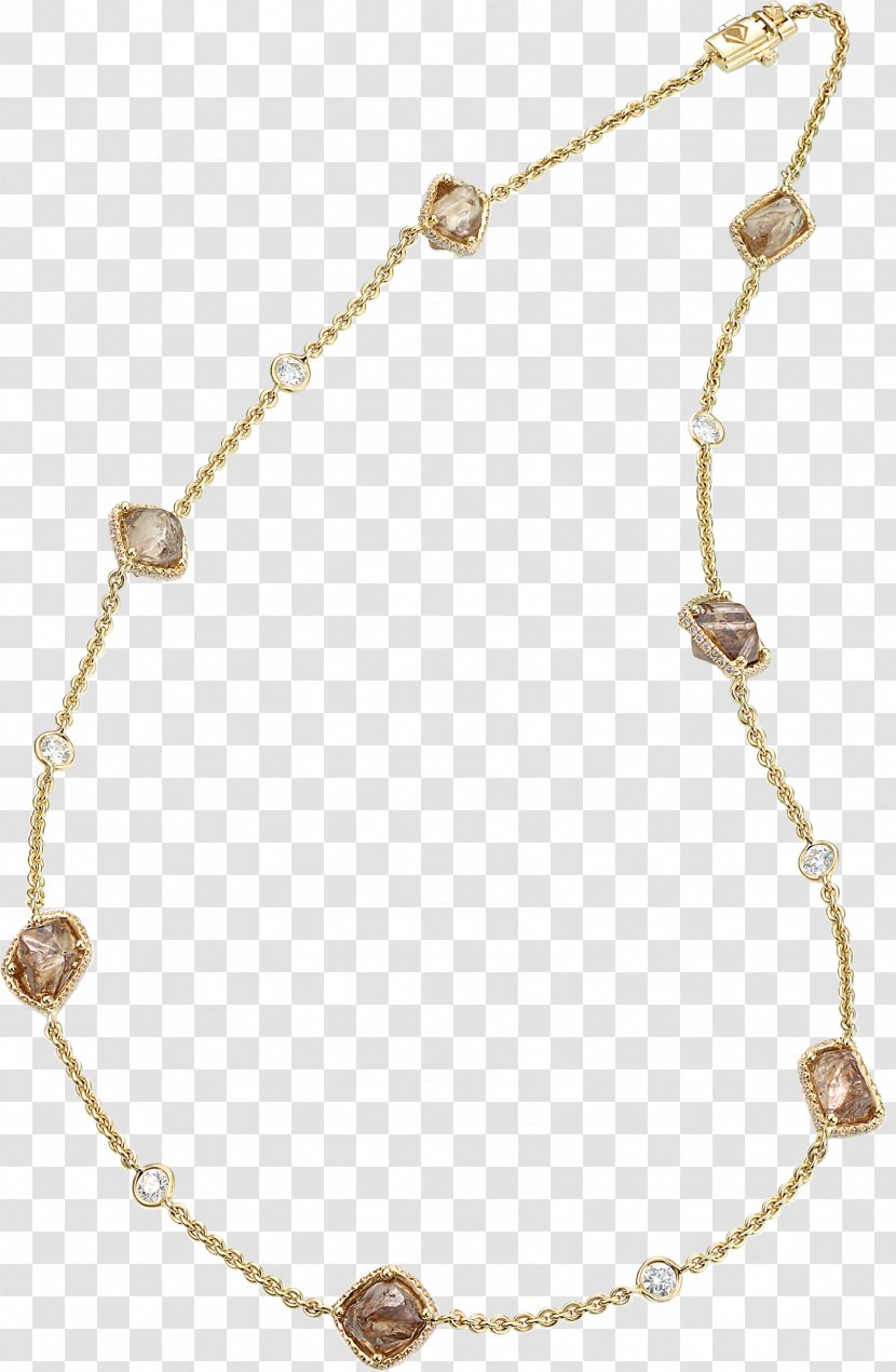 Necklace Rough Diamond Jewellery Cut - Cross Transparent PNG