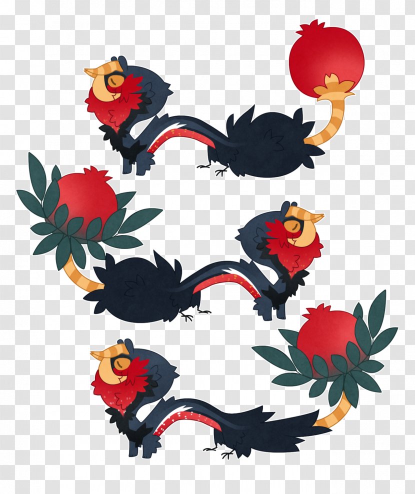 Rooster Beak Design M Clip Art - Pomegranates Transparent PNG