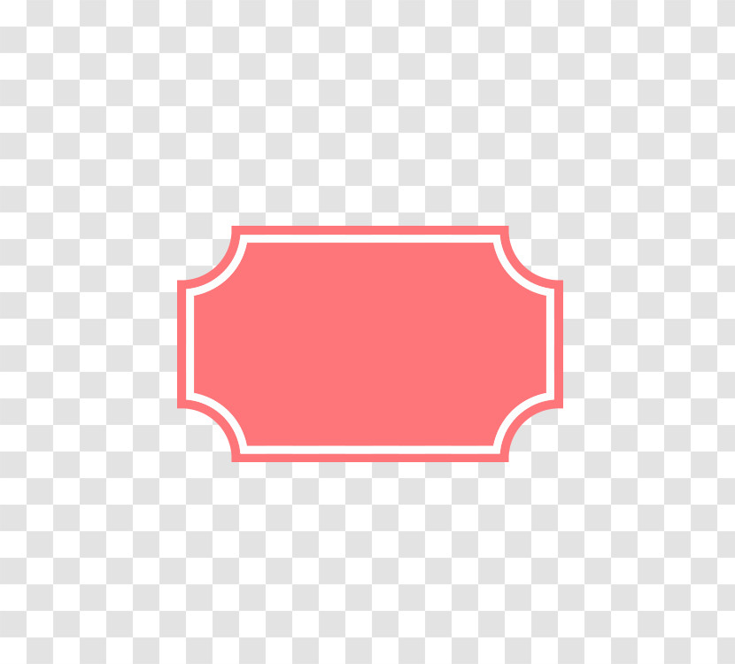 Red Label Rectangle Font Logo Transparent PNG