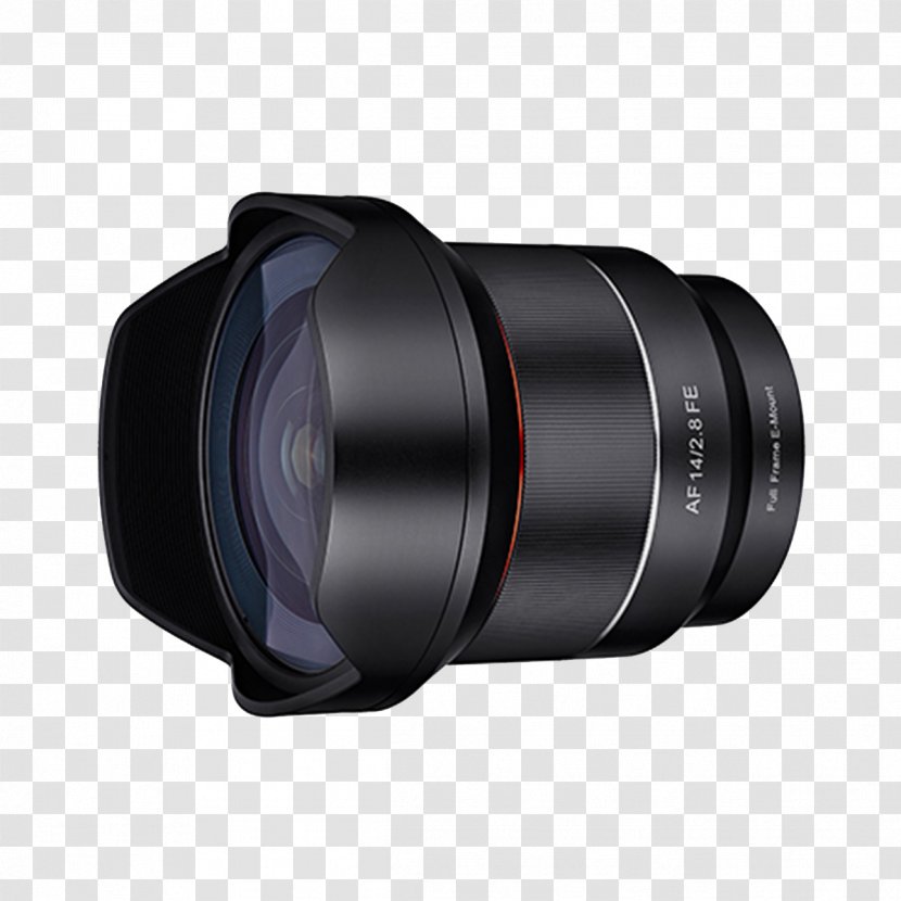 Sony E-mount Samyang Wide-Angle 14mm F/2.8 ED AS IF UMC Optics Autofocus α - Mirrorless Interchangeable Lens Camera Transparent PNG