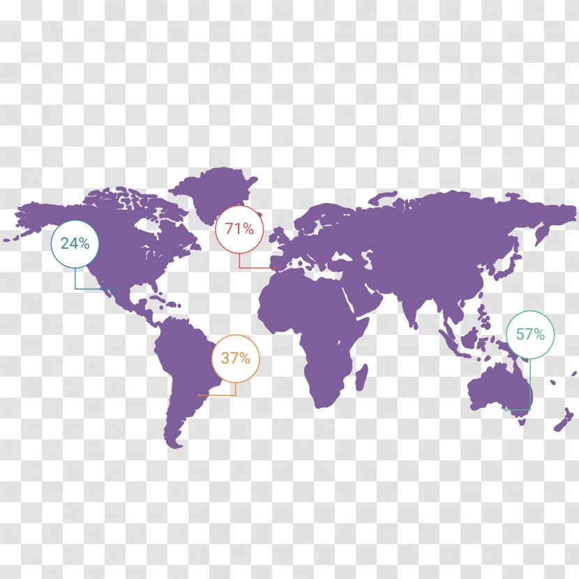 Globe World Map Wall Decal - Distribution Share Region Transparent PNG