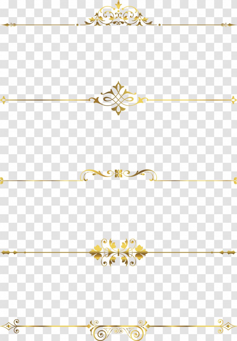 Gold - Symmetry - Golden Pattern Edge Transparent PNG