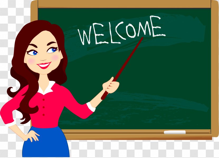 Student Teacher Blackboard Education - Silhouette - Welcome Back To School Transparent PNG