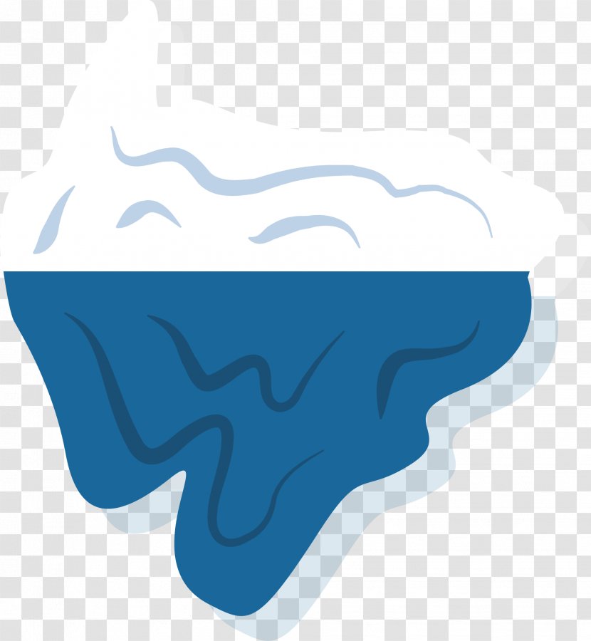 Cartoon Illustration - Three-dimensional Iceberg Transparent PNG