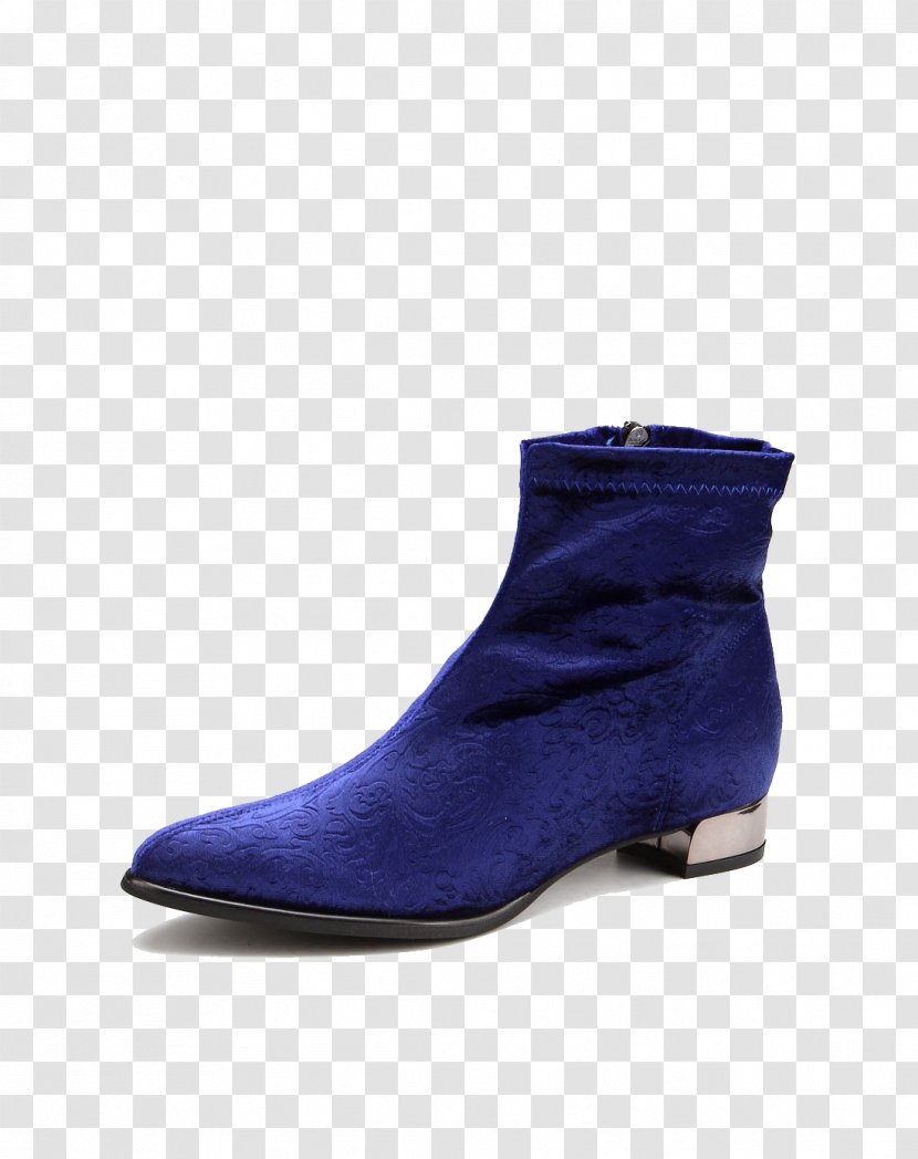 Boot Suede Shoe - Electric Blue - Italy Imports Purple Polyester Low Boots Child Transparent PNG