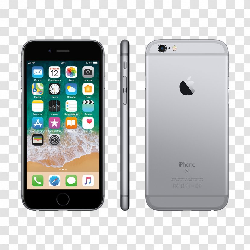 IPhone 6s Plus 6 Apple Space Grey Gray - Iphone Transparent PNG