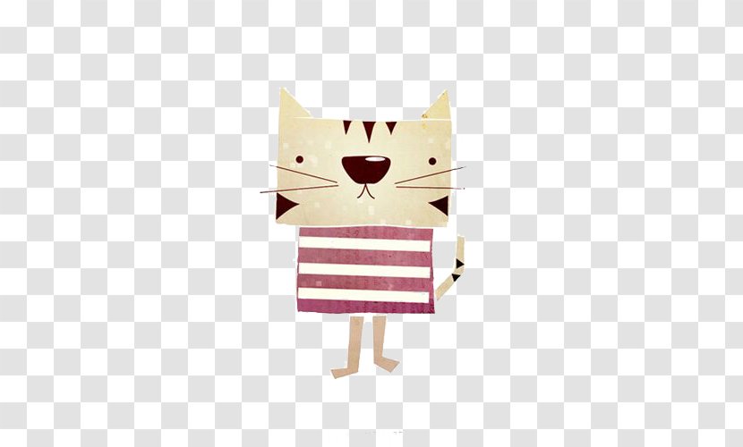 Cat Paper Cartoon Drawing Illustration Transparent PNG