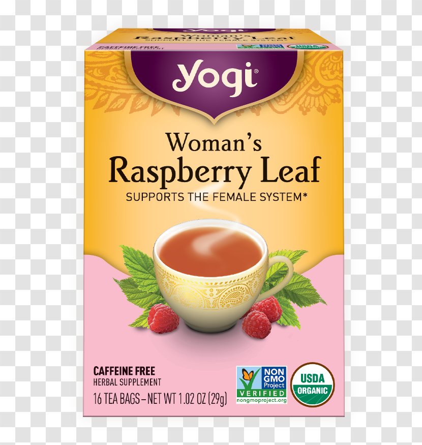 Yogi Tea Bag Herbal Red Raspberry Leaf Transparent PNG